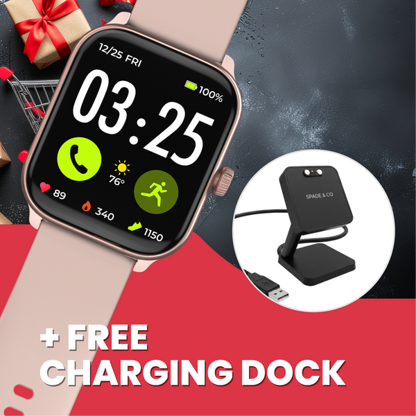 Health Smartwatch 4 + Free Charging Dock