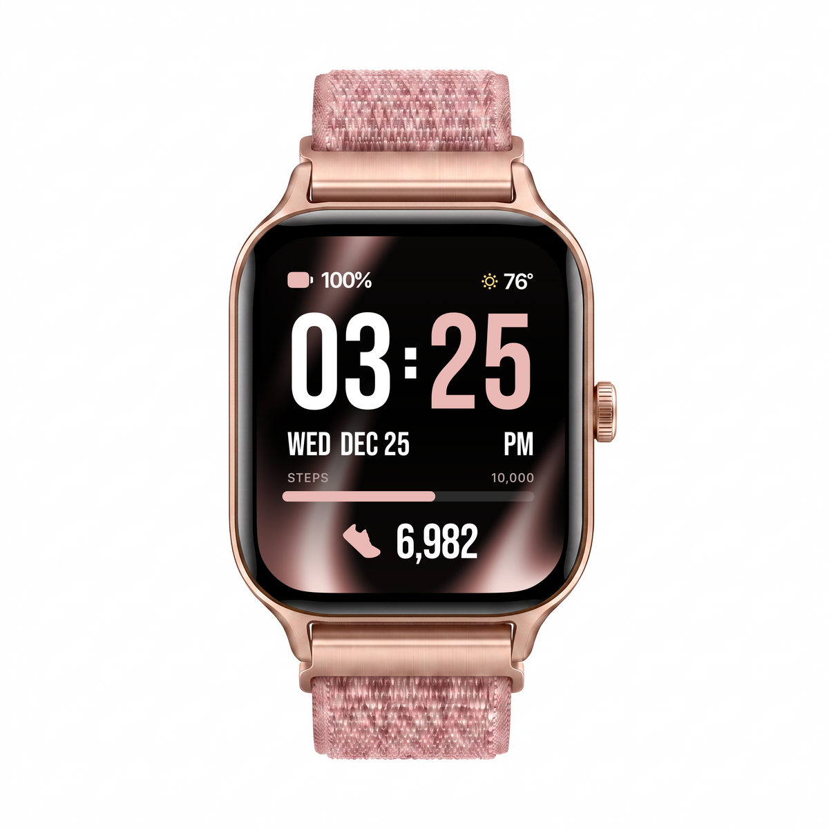 Braided Textile Band for Health Smartwatch 5
