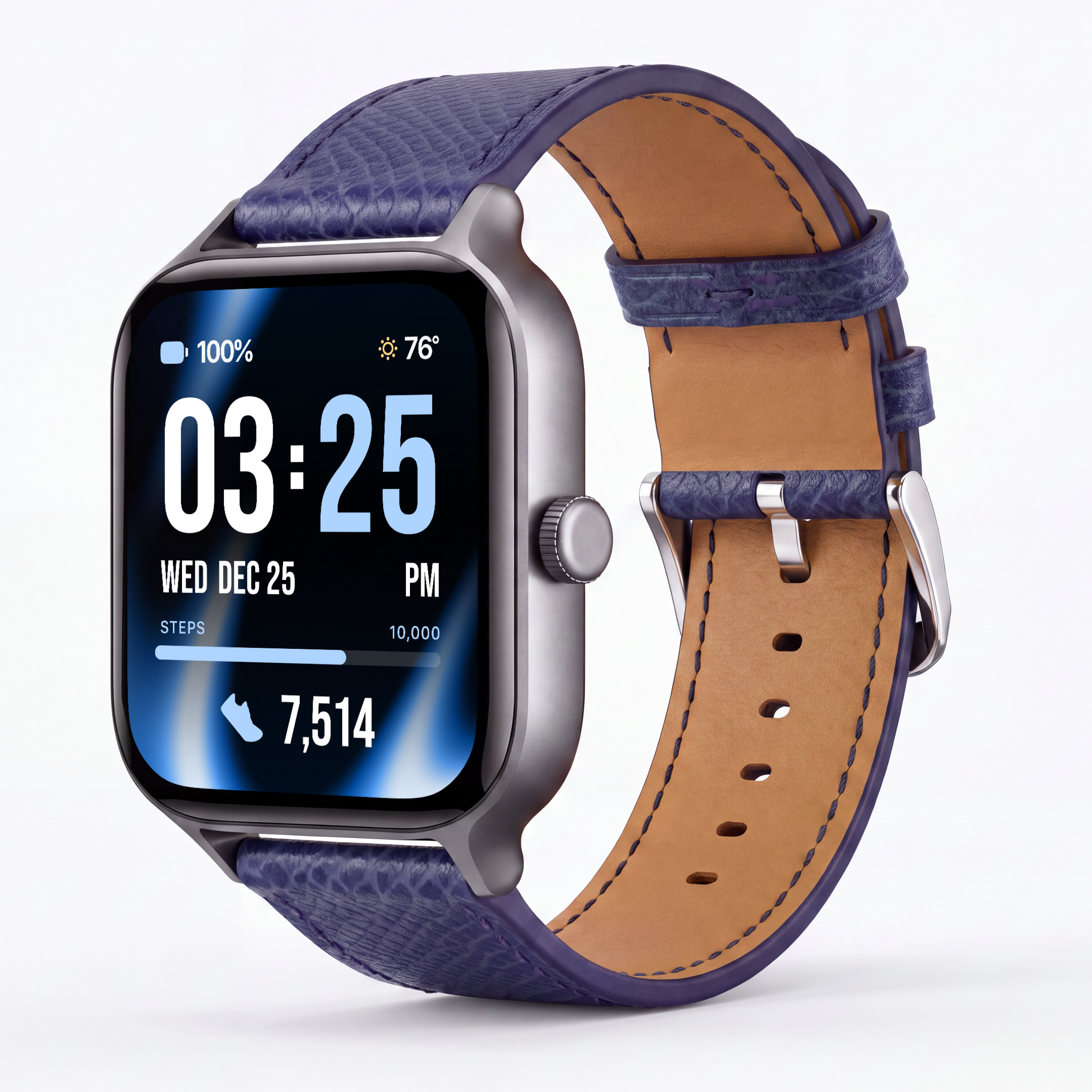 Leather Band for Health Smartwatch 5