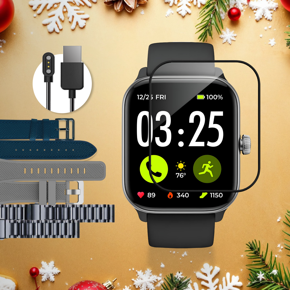 Health Smartwatch 4 Holiday Bundle