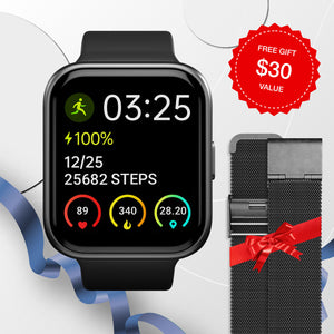 Health Smartwatch 3 with Stainless Steel Band