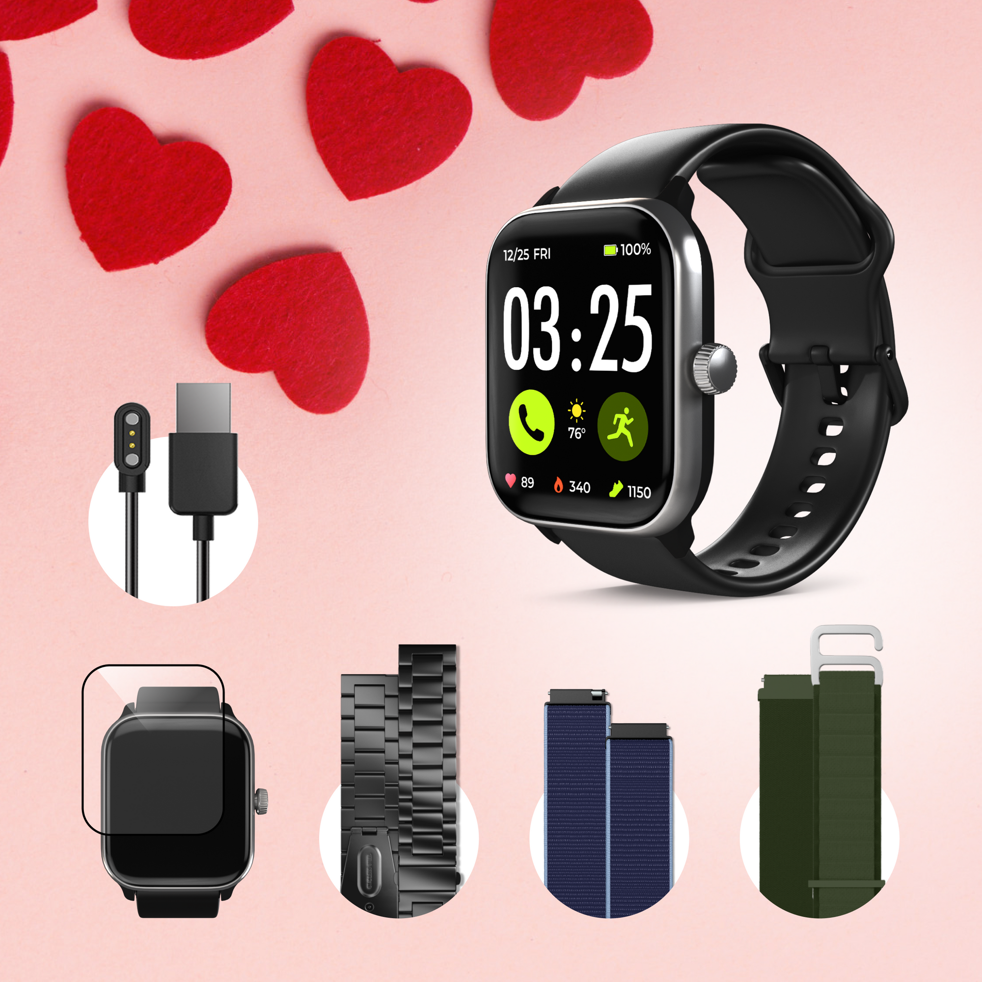 Health Smartwatch 4 Valentine's Day Bundle