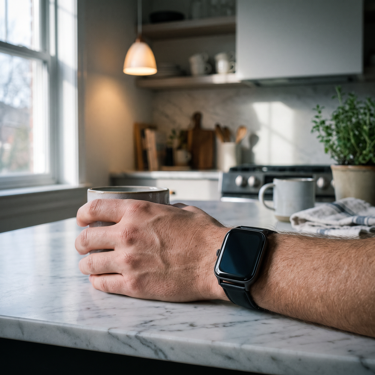 Leather Band for Health Smartwatch 5