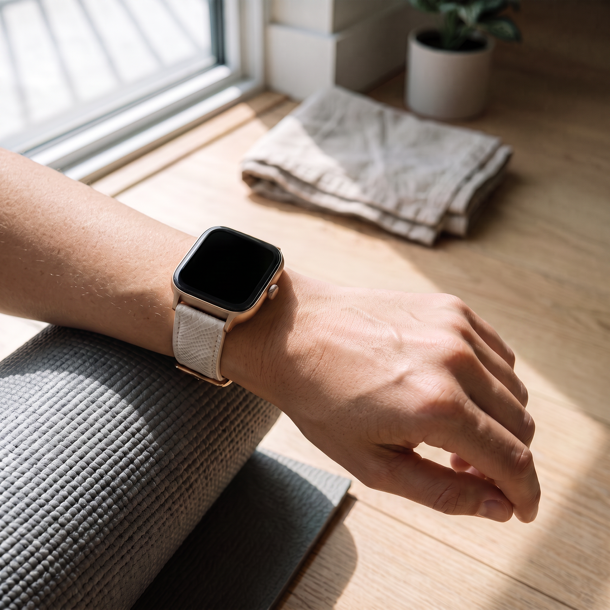 Leather Band for Health Smartwatch 5