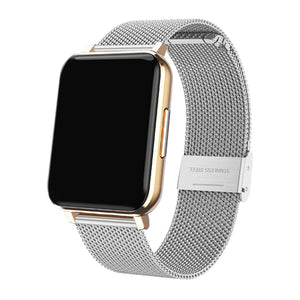 Silver Stainless Steel Band for Health Smartwatch 2