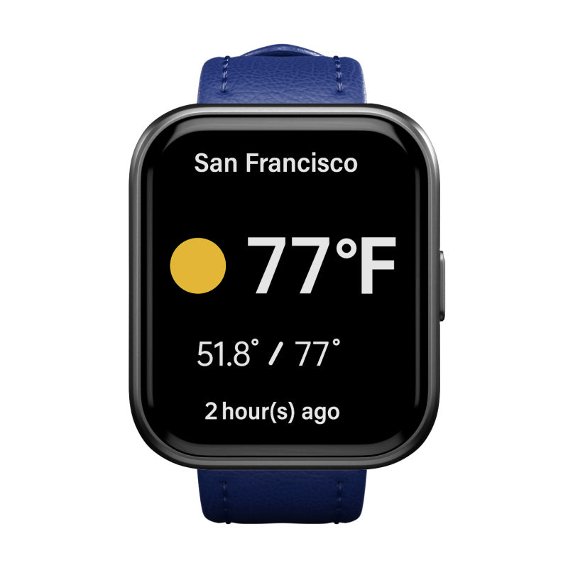 Royal Blue Leather Band for Health Smartwatch 3