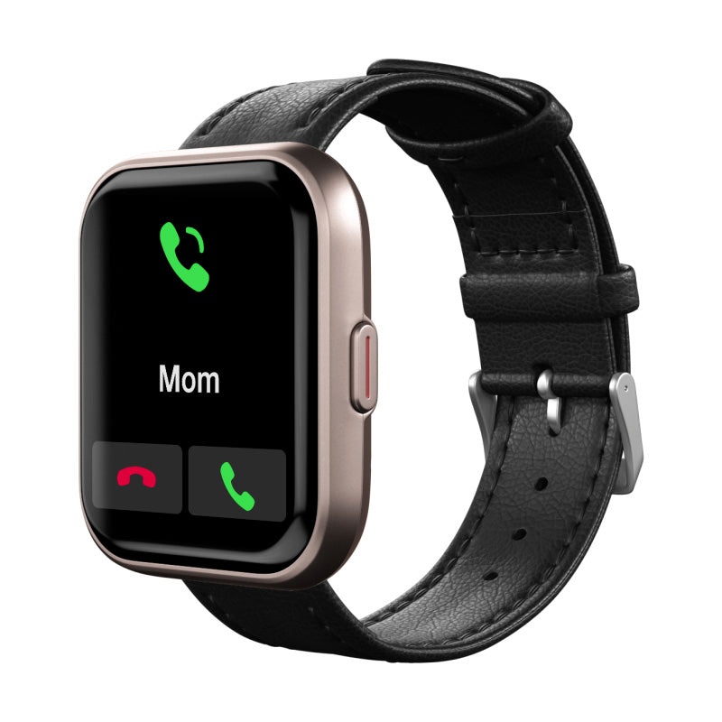 Black Leather Band for Health Smartwatch 3