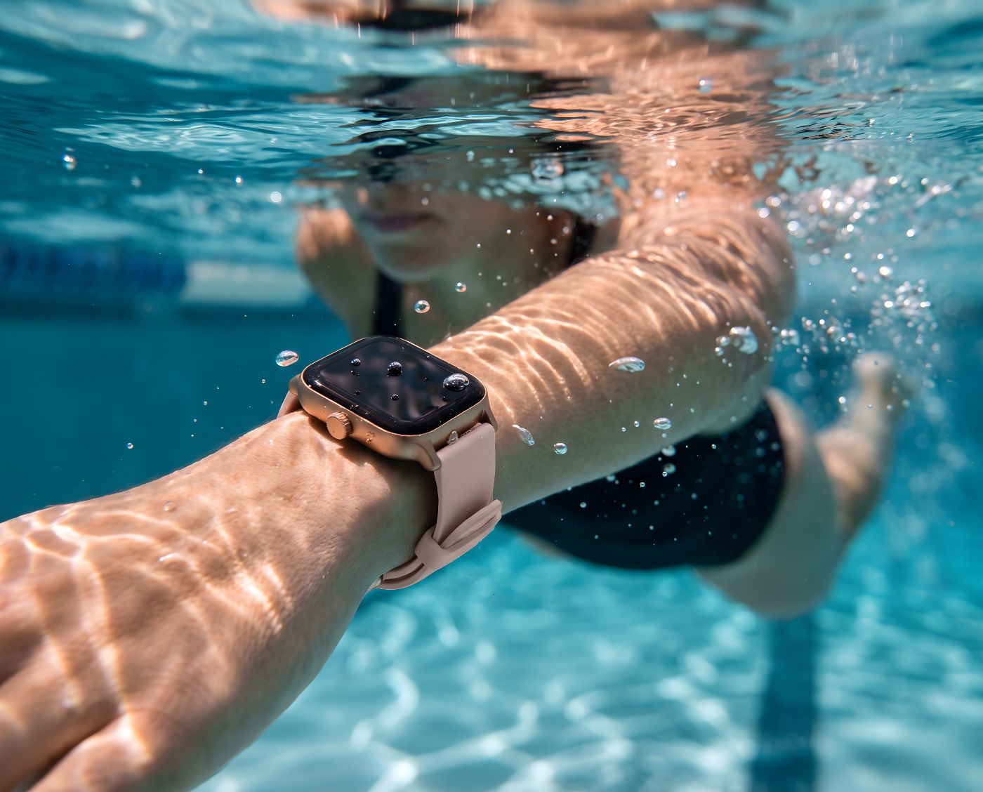 Both watches splashed with water